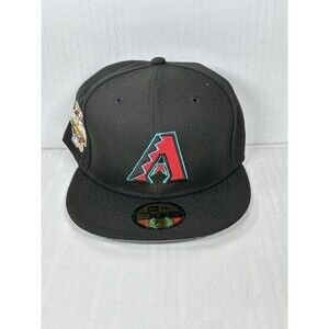 New Era Arizona Diamondbacks 59FIFTY Fitted MLB Hat Cap Side Patch Size 7 1/2